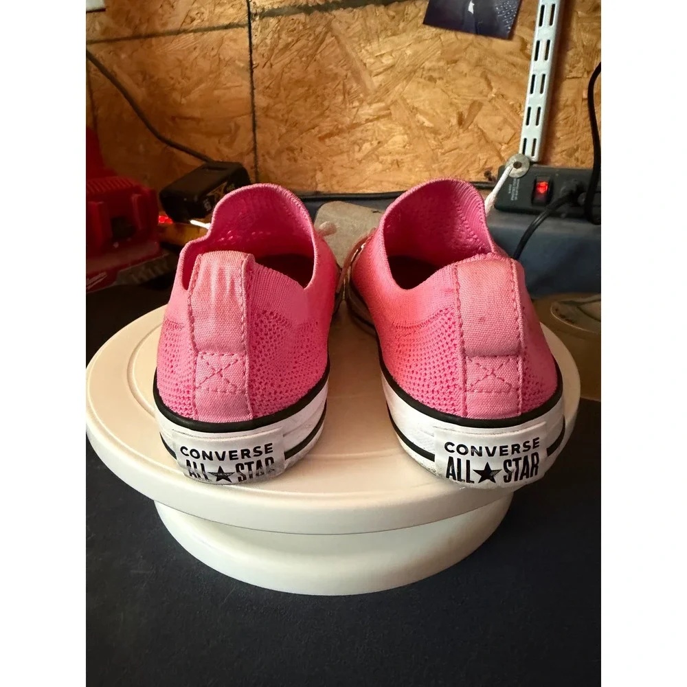 Converse Chuck Taylor All Star Shoreline Pink Knit Slip On Sneakers A09168F 4.5Y
